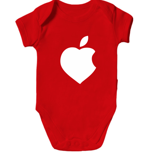 Дитячий боді Яблуко-Серце