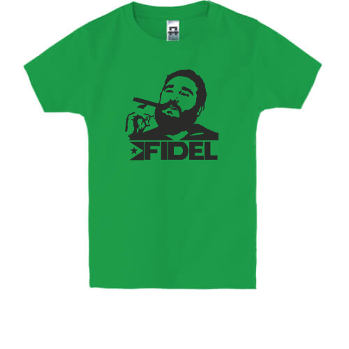 Детская футболка  с Фиделем Кастро