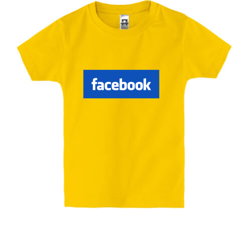 Детская футболка с логотипом Facebook