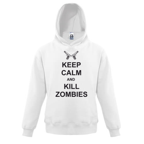 Детская толстовка Keep Calm and kill zombies