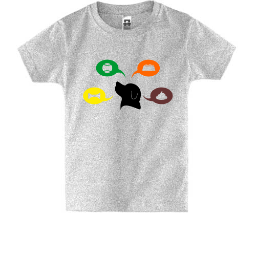 Детская футболка Иконки (Iconspeake) для собак