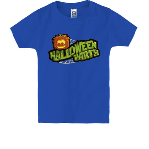 Детская футболка с надписью Halloween party (вечеринка)