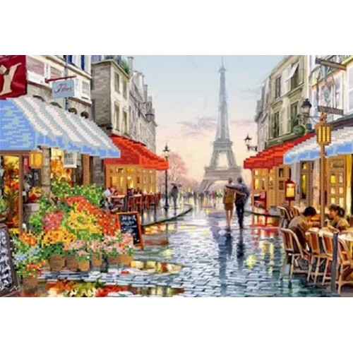 Алмазна мозаїка 'Париж місто закоханих' без підрамника