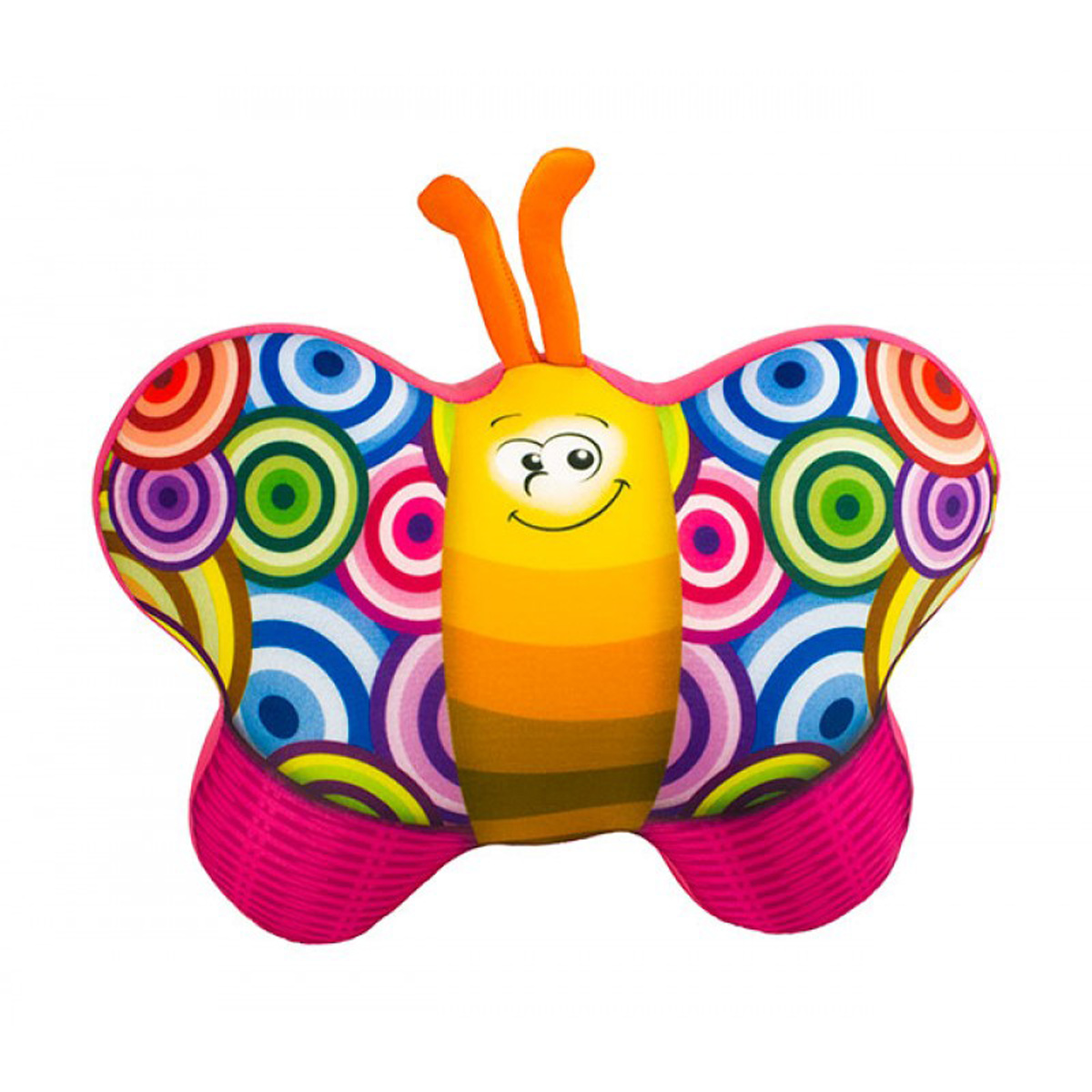 Антистресова іграшка м'яка 'Метелик рожева'