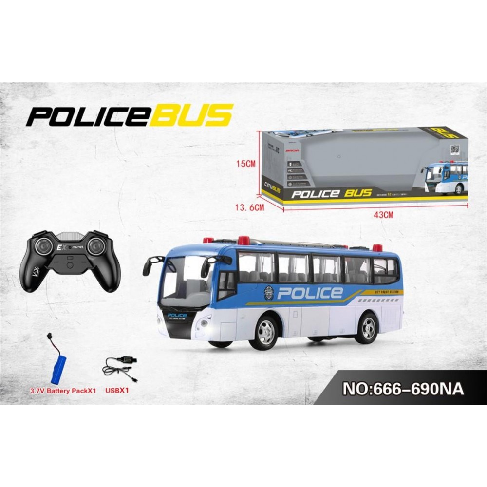 Автобус на радиоуправлении 'Полиция'