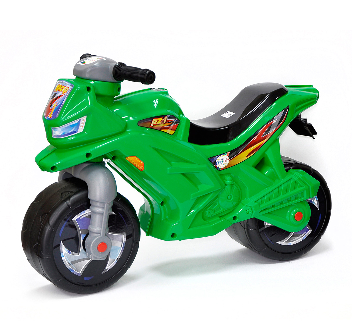Беговел-мотоцикл 2-х колесный, зеленый