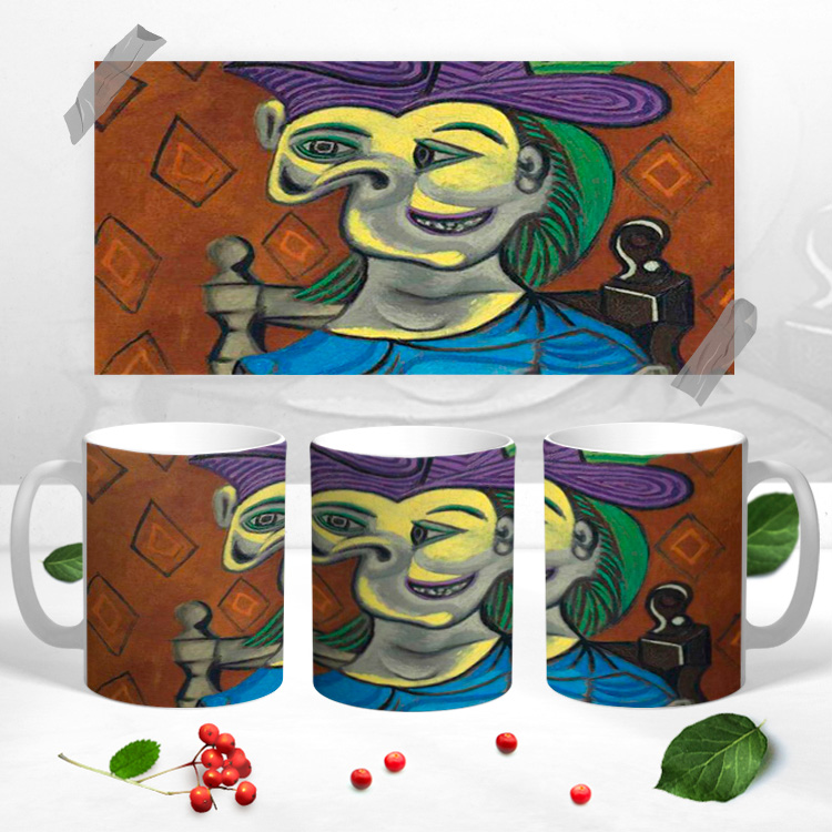 Чашка с картиной Пабло Пикассо 'Портрет любовницы'