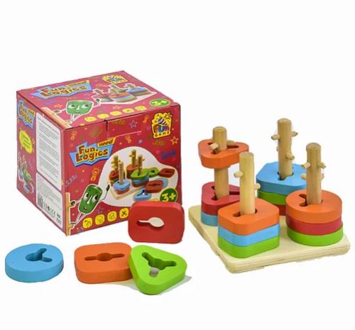Деревянная игра для развития ребенка 'Головоломка-ключи'