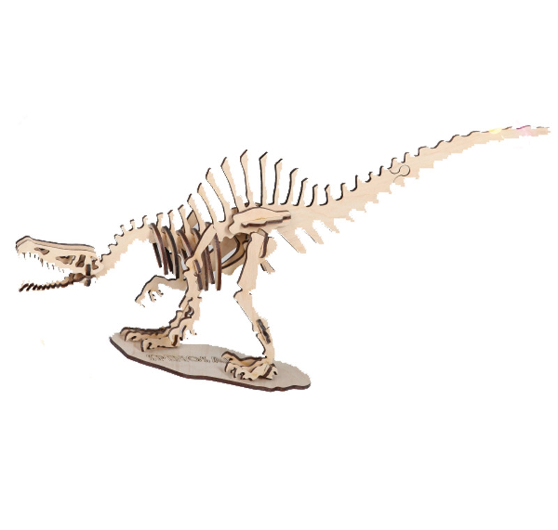 Деревянный 3D пазл динозавр 'Спинозавр'