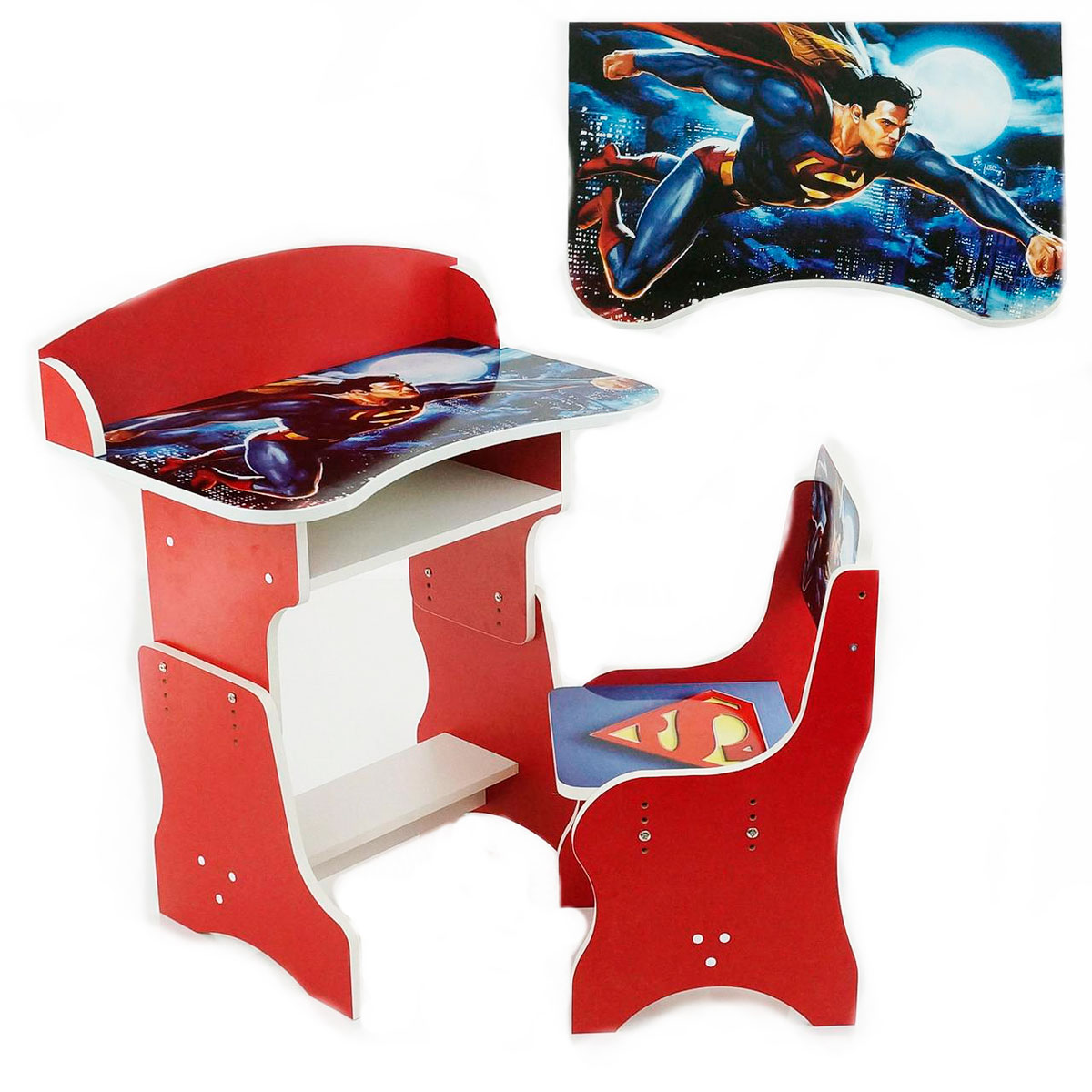 Детская парта и стул 'Супермен'