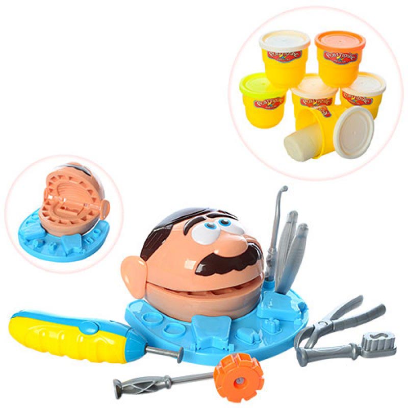 Детский игровой набор с пластилином 'Маленький стоматолог'