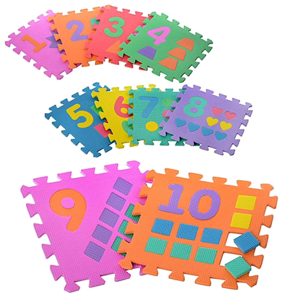 Дитячий килимок мозаїка 'Цифри'