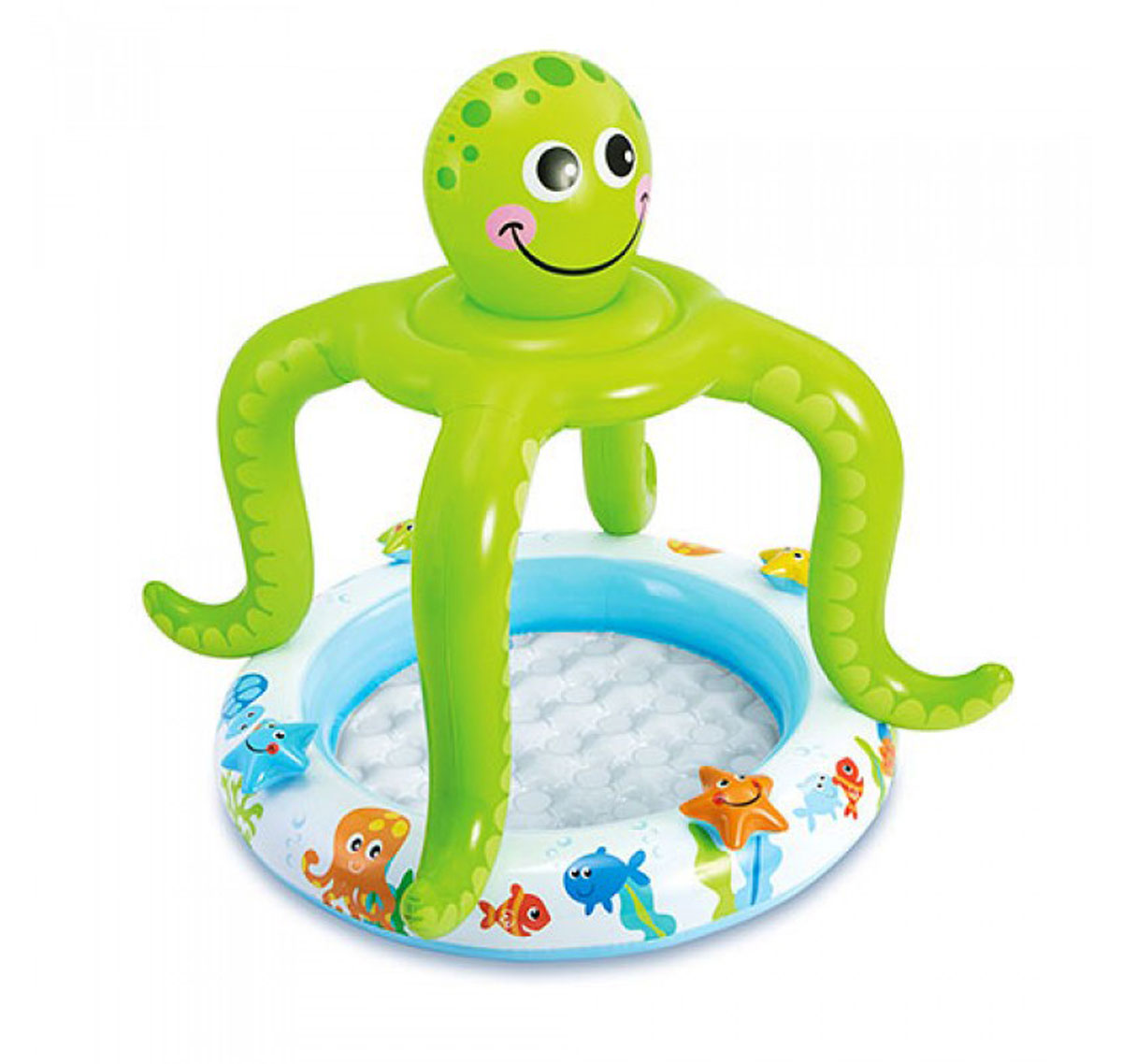 Детский надувной бассейн с навесом 'Осьминог'