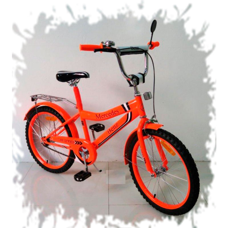 Детский оранжевый велосипед 'Mercedes Benz' 18'