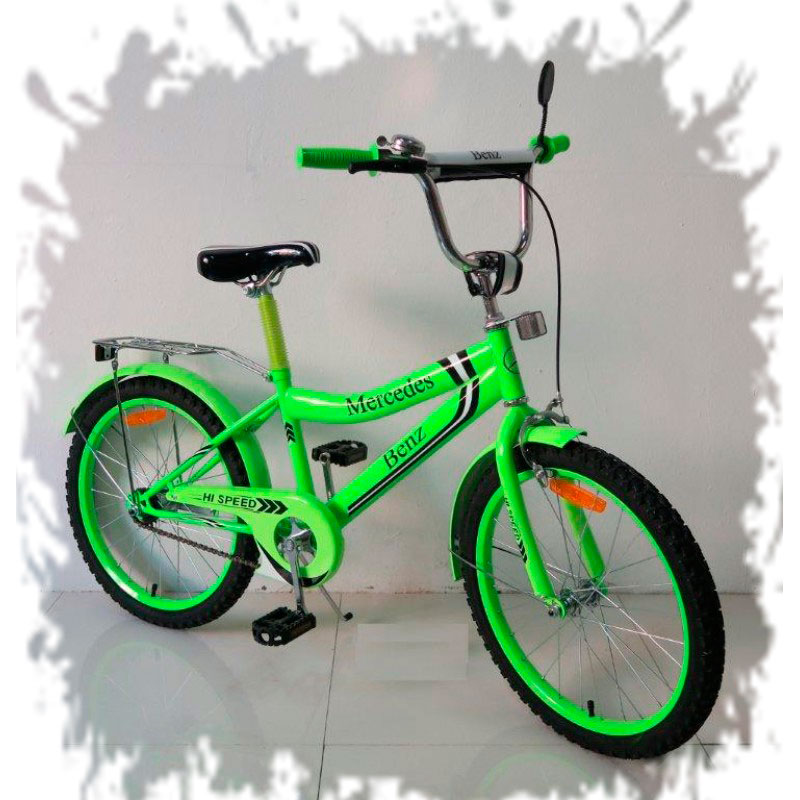 Детский зеленый велосипед 'Mercedes Benz' 20'