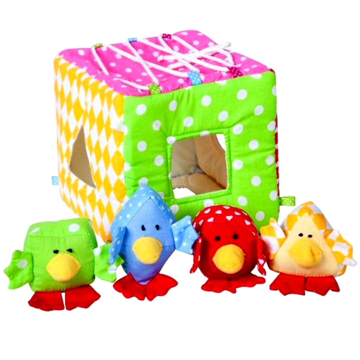 Дидактическая игрушка куб - сортер 'Птички'