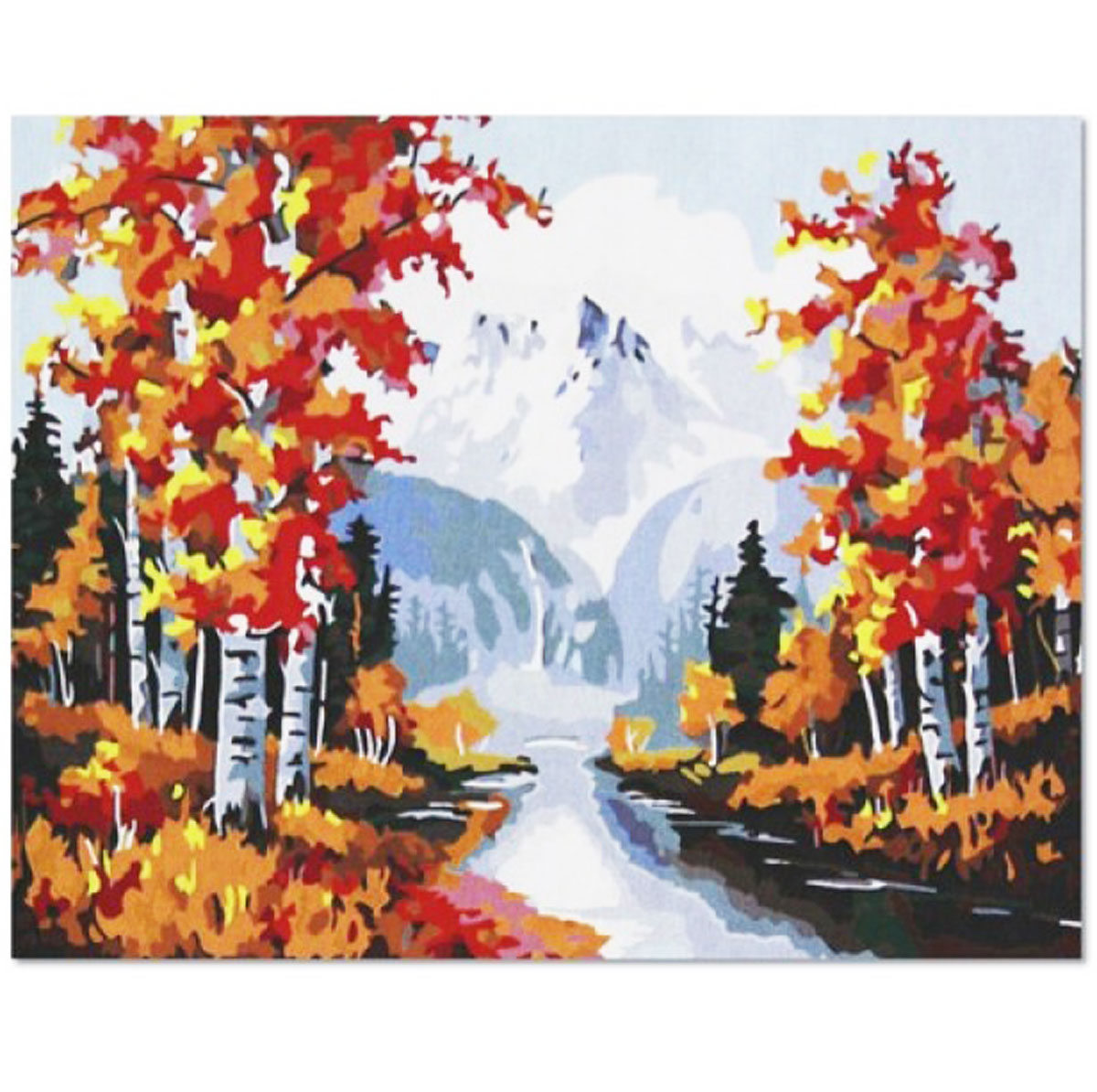 Холст-раскраска по номерам 'Осенний пейзаж'