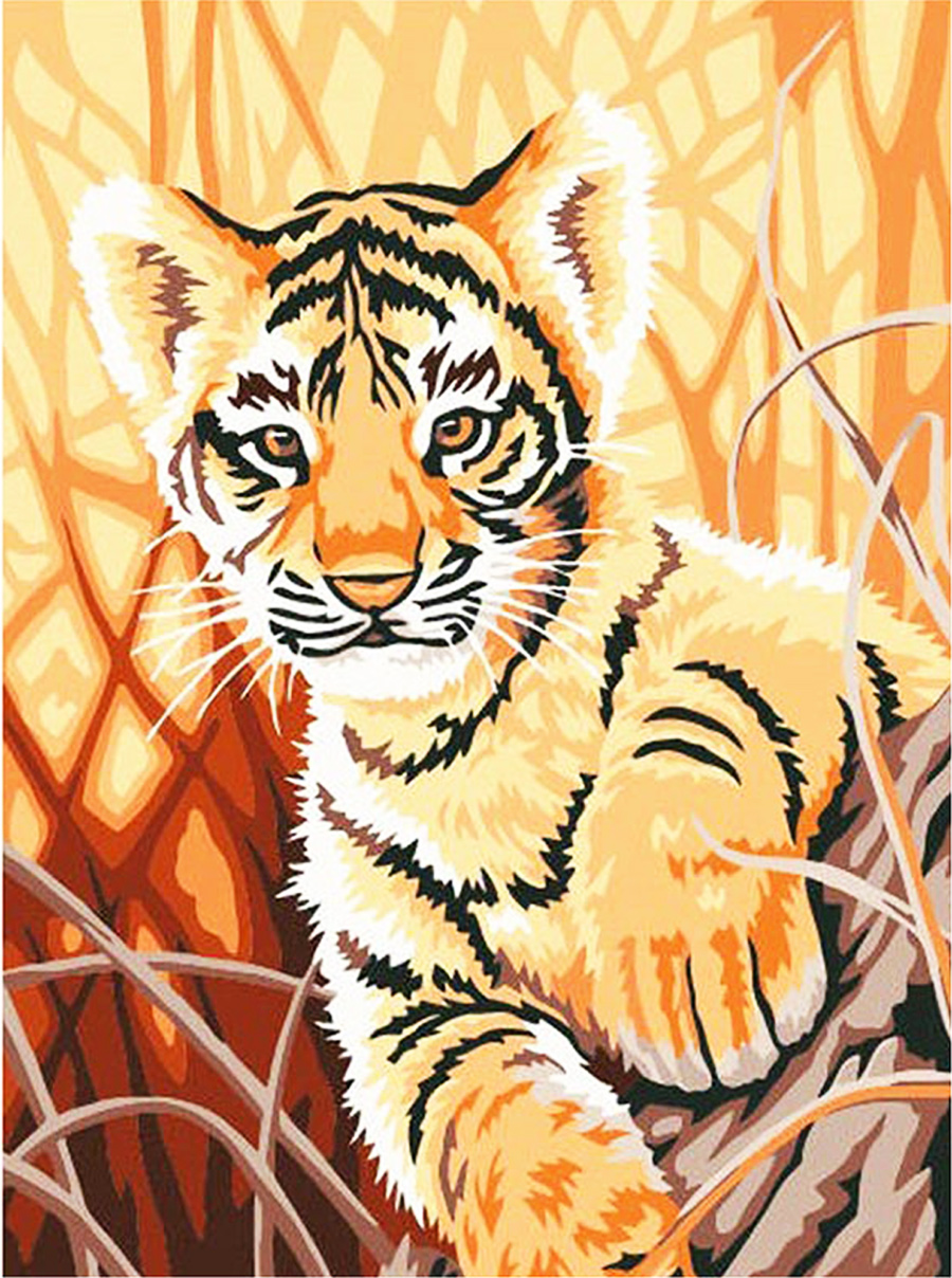 Холст-расскраска под номерами 'Тигр'