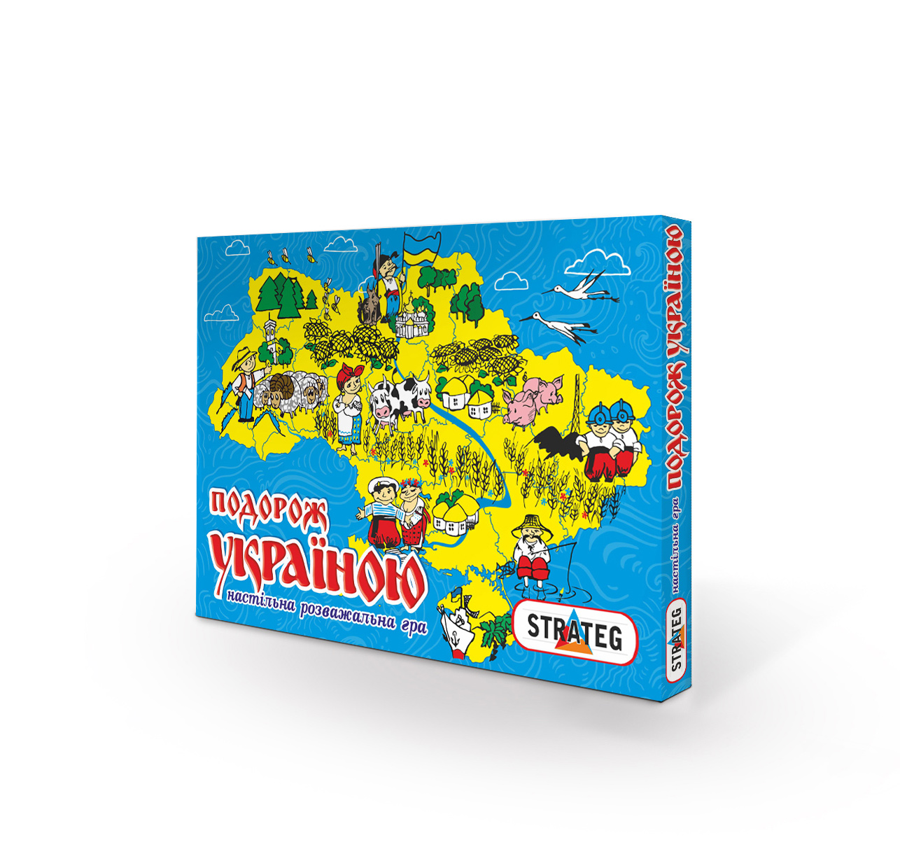 Гра настільна 'Подорож Україною' українською мовою