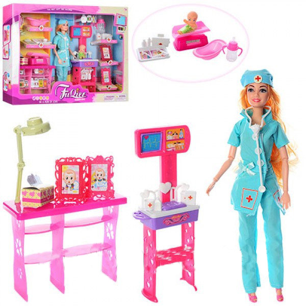 Игровой набор кукла-доктор типа Барби 'Детский педиатр'