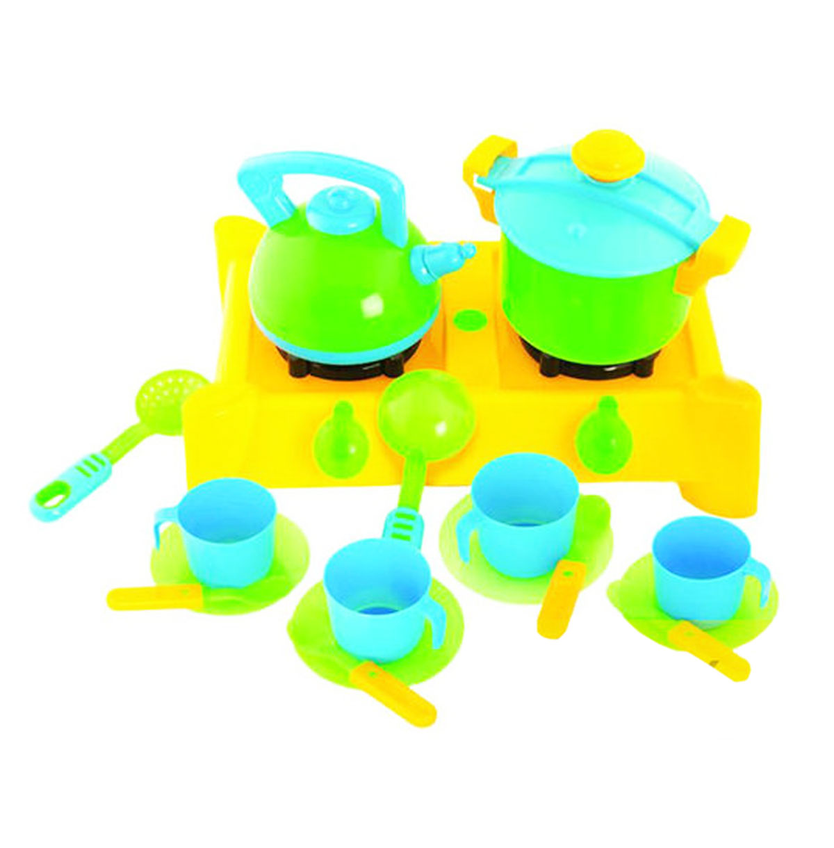 Игровой набор плита с посудой 17 предметов