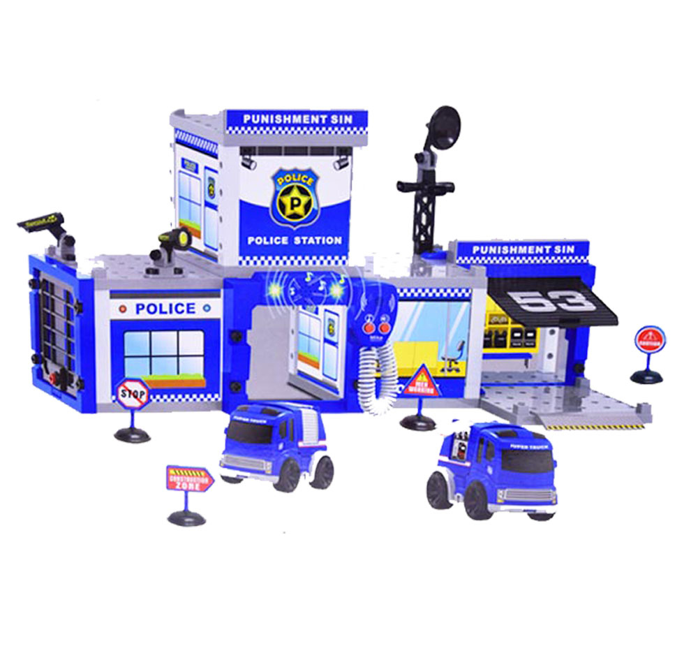 Игровой набор с машинками 'Полицейский участок'