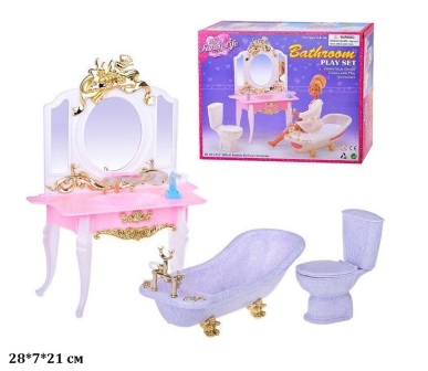 Іграшкові меблі Gloria 'Ванна кімната'