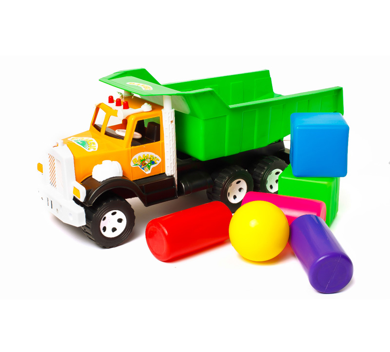 Игрушечный грузовик с кубиками 'Строитель'