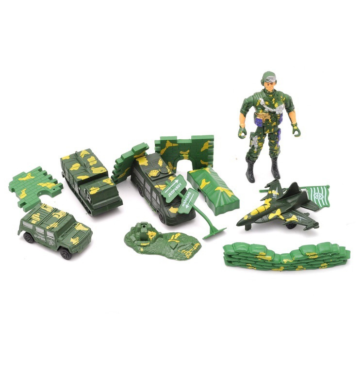 Іграшковий набір військової техніки з солдатом