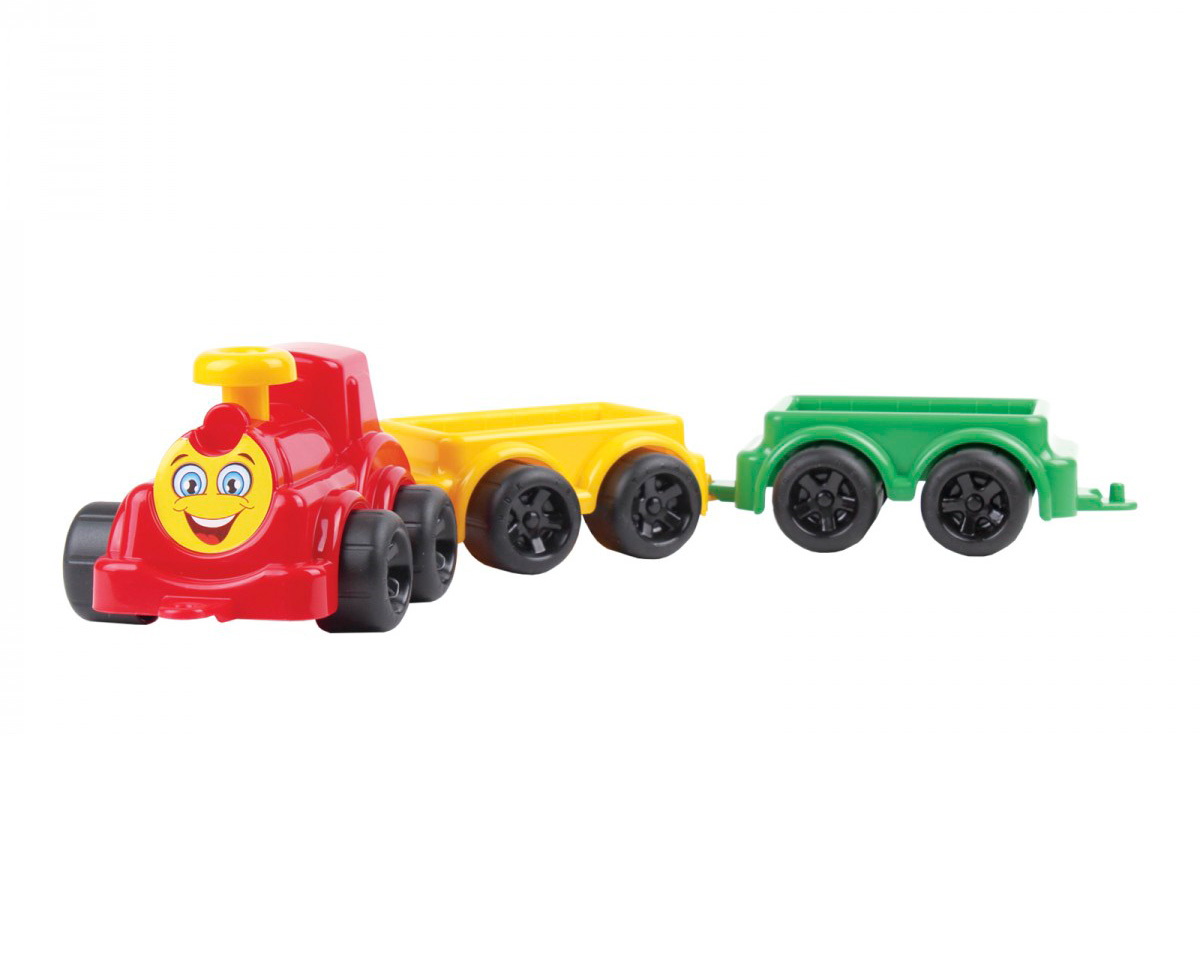 Іграшковий паровоз з вагончиками Максик