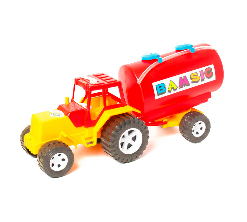 Іграшковий трактор з причепом 'Водовоз'