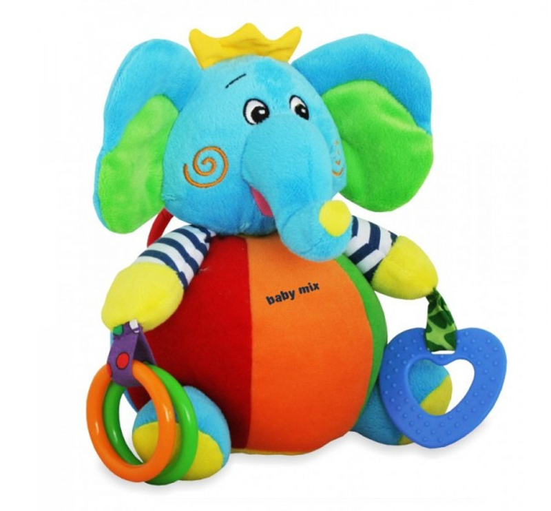 Игрушка подвеска плюшевая Baby Mix 'Слон'