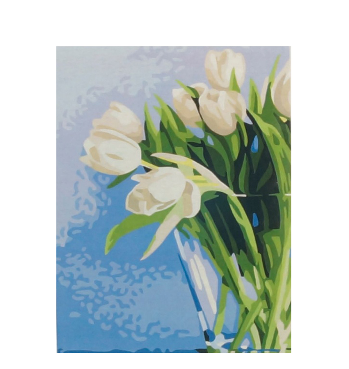 Картина 'Белые тюльпаны' по номерам