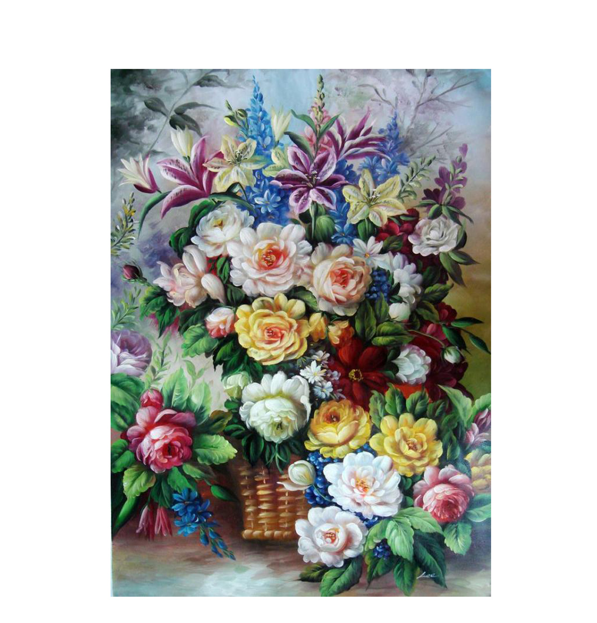 Картина 'Букет цветов' по номерам