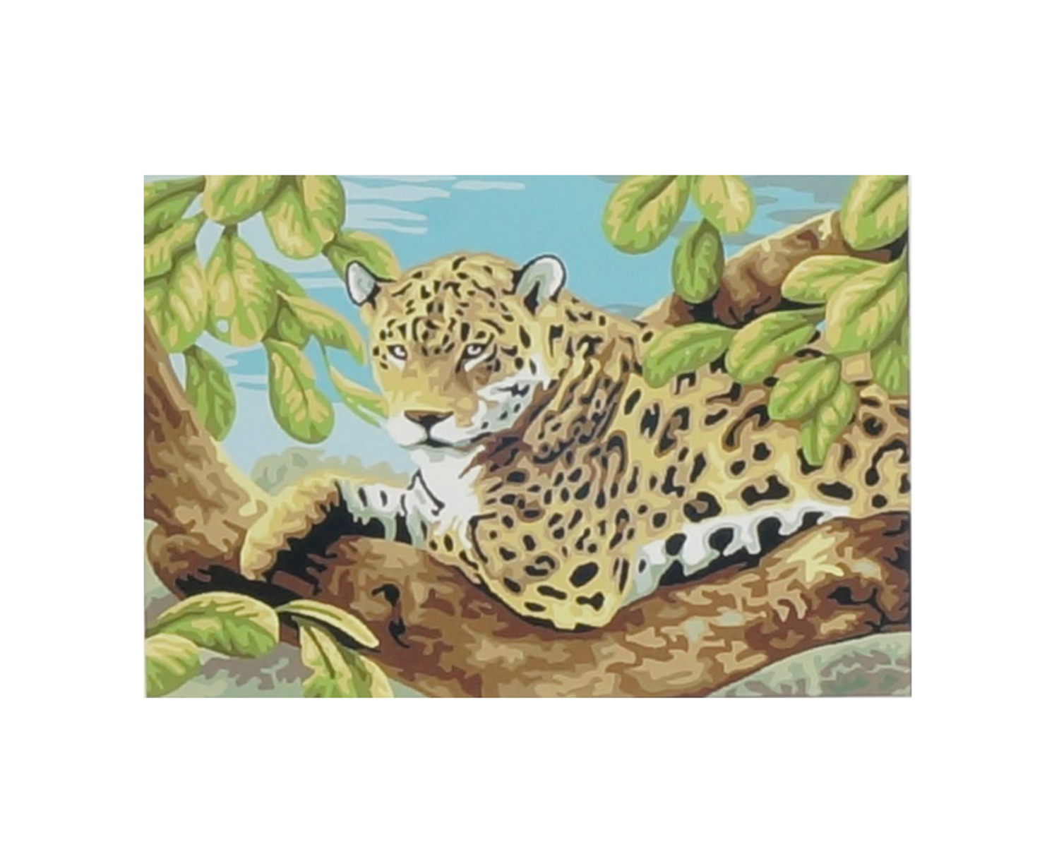 Картина 'Леопард' за номерами