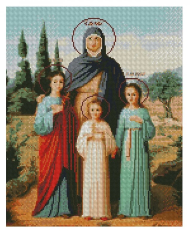 Картина алмазами 'Віра, Надія, Любов та їх мати Софія'
