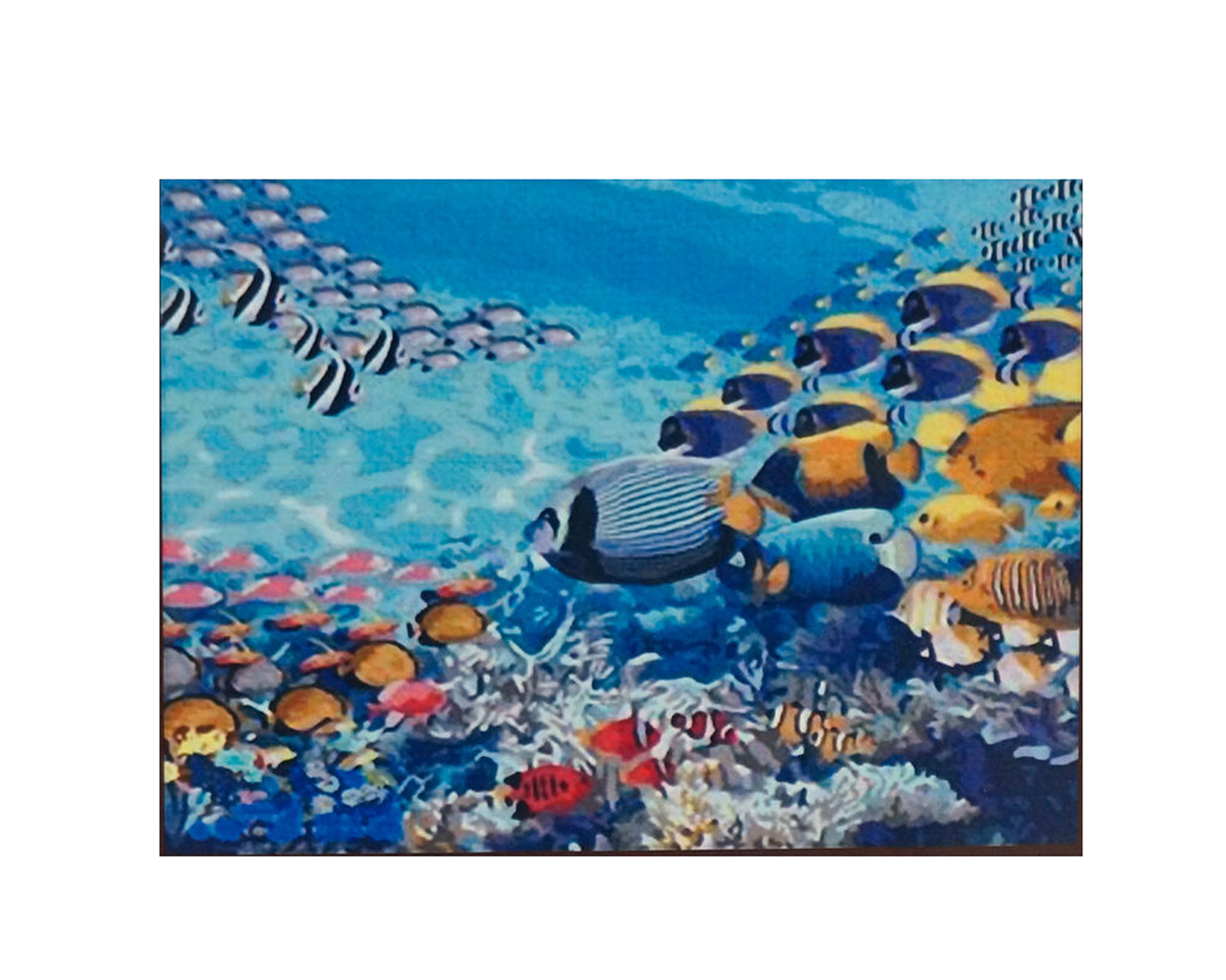 Картина на холсте 'Подводный мир' по номерам