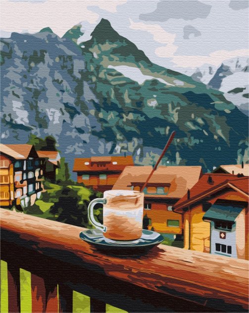 Картина за номерами 'Капучіно з гірським присмаком'