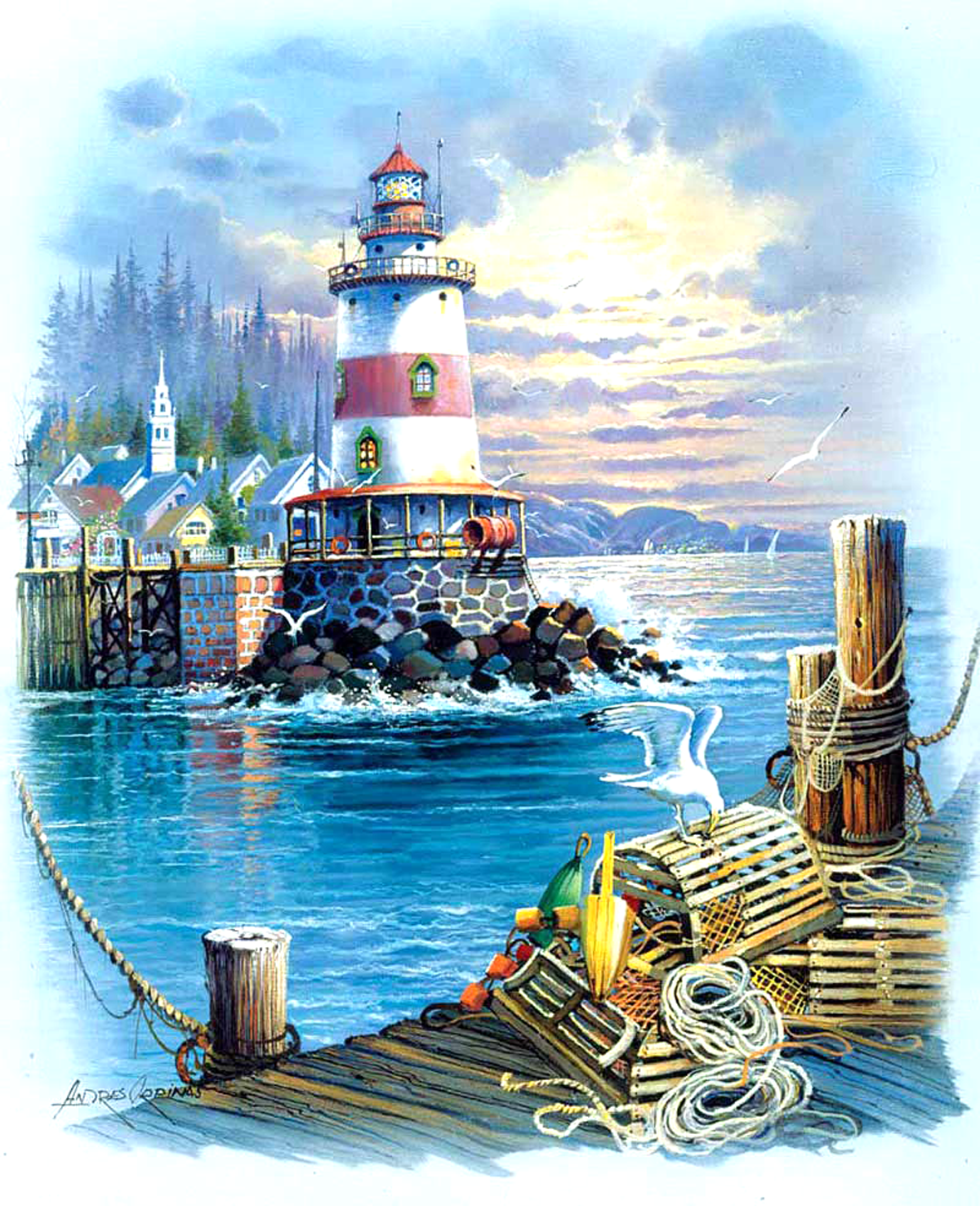 Картина за номерами 'Тиха гавань'