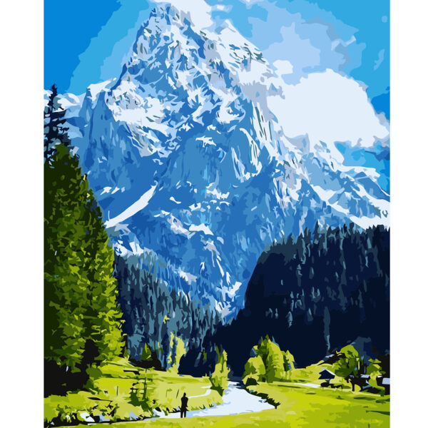Картина за номерами 'Висока гора'