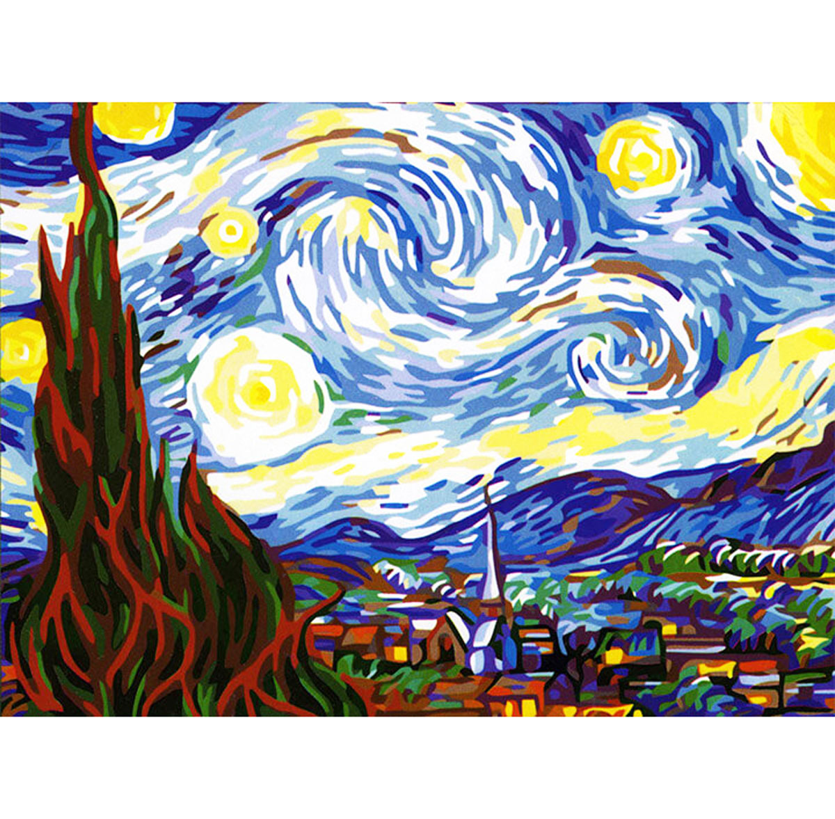 Картина по номерам 'Звездная ночь' Ван Гог