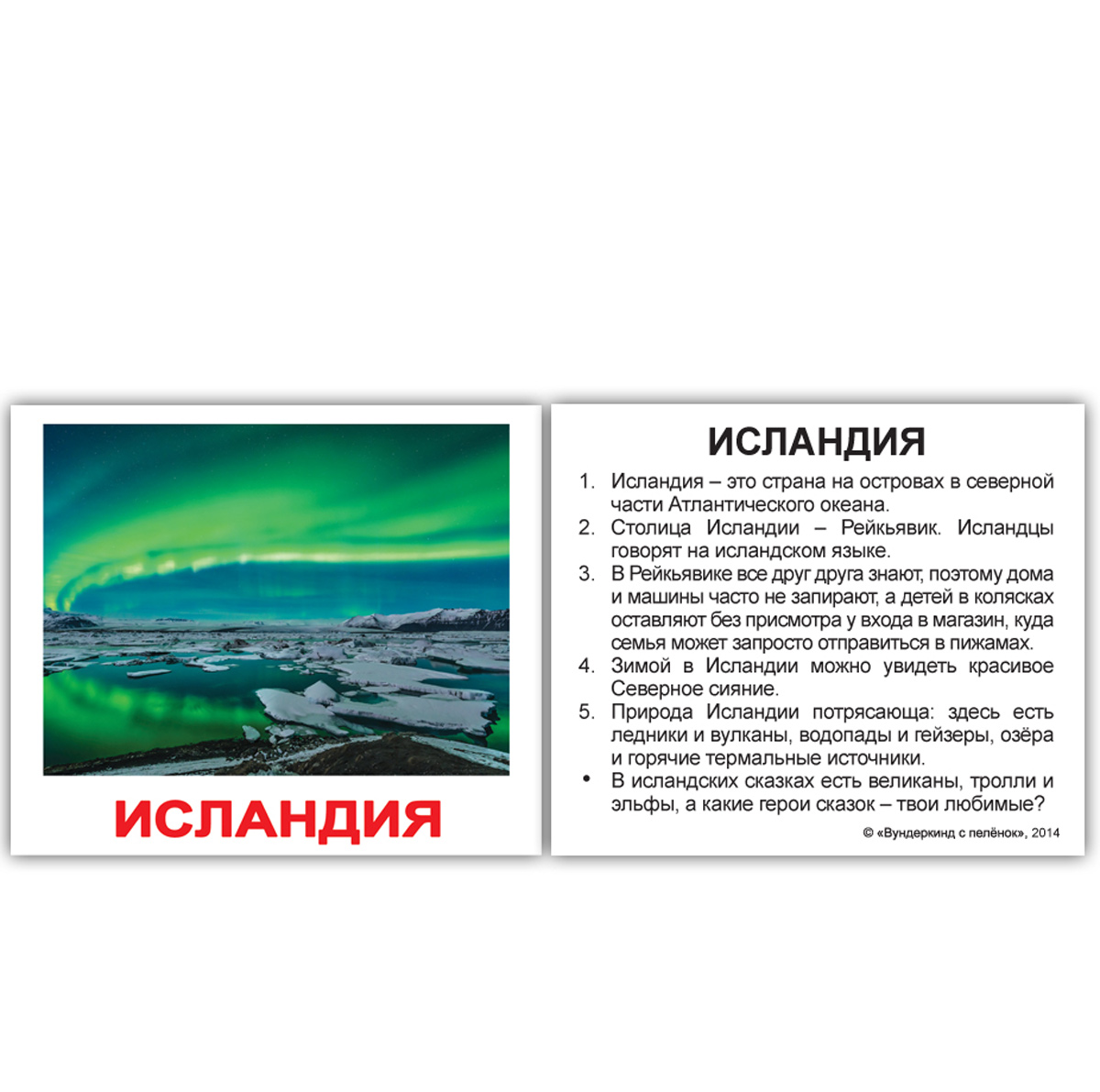 Картки Домана міні російські з фактами 'Країни'
