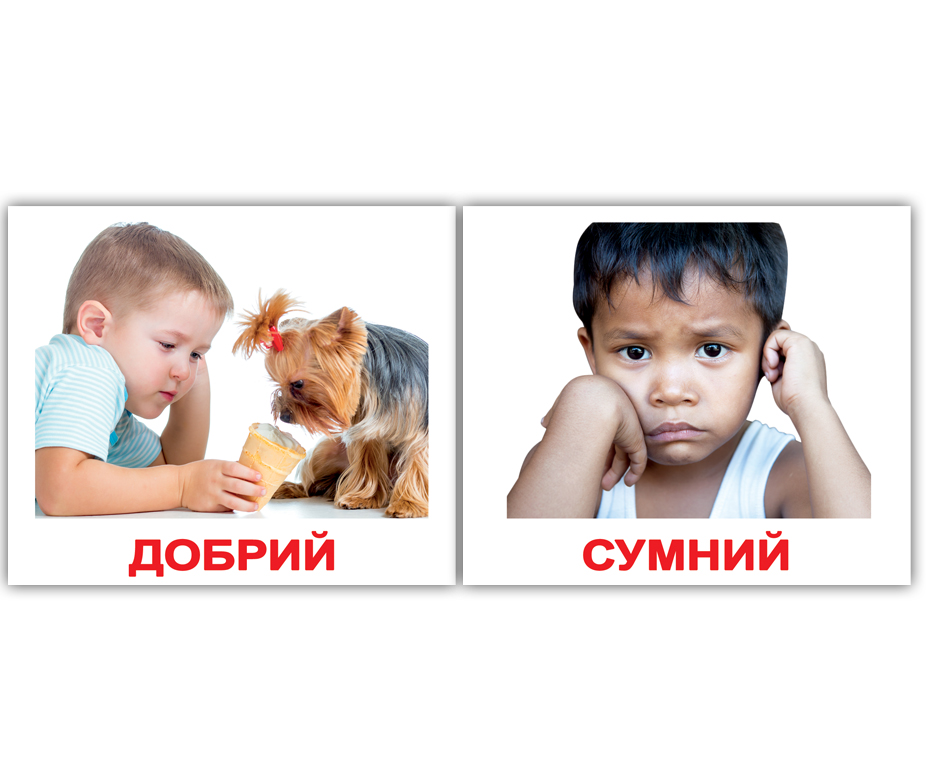 Украинские мини карточки с фактами 'Эмоции'