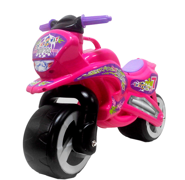 Каталка-велобег 'Мотоцикл' (розовый)
