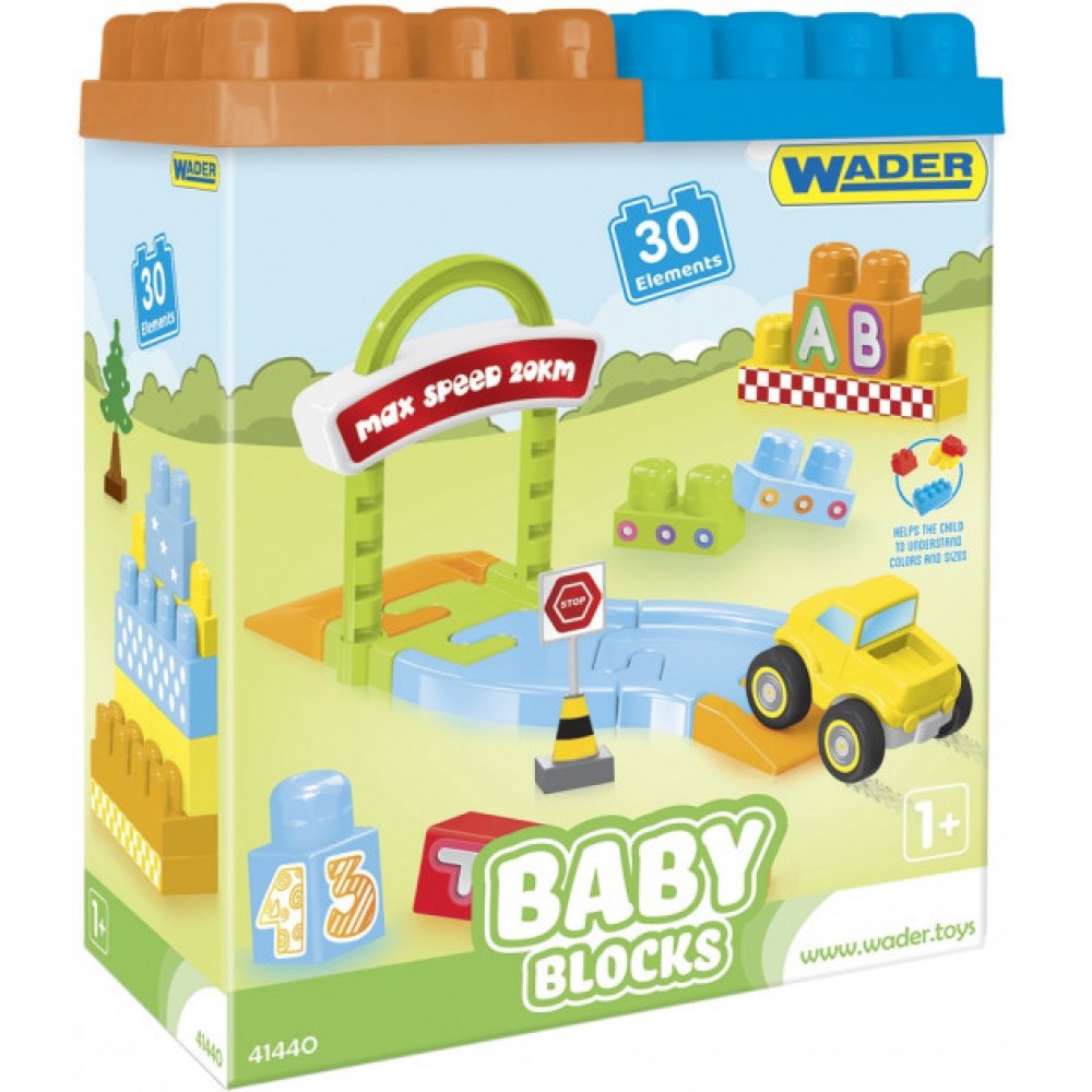 Конструктор 'Baby Blocks' дорога 30 деталей