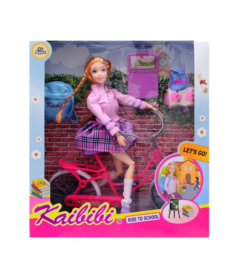 Кукла KAIBIBI с велосипедом