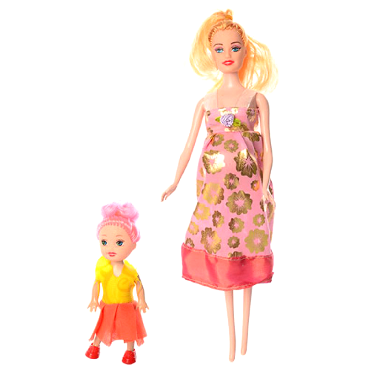Кукла беременная с дочкой   2 вида
