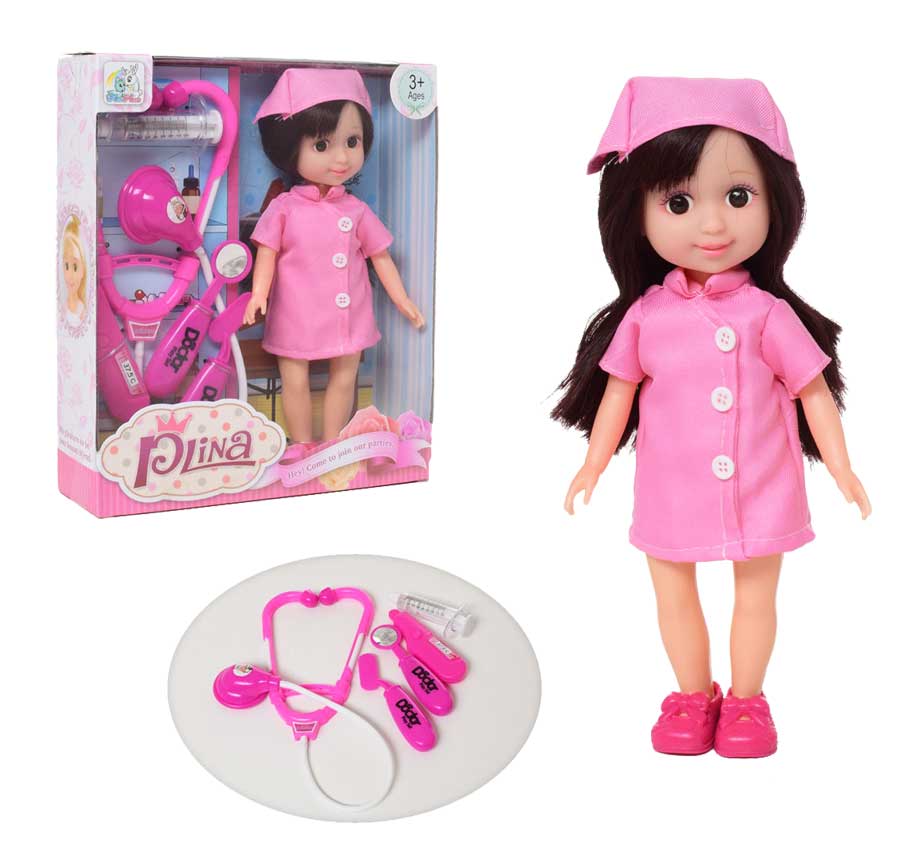 Лялька з набором лікаря