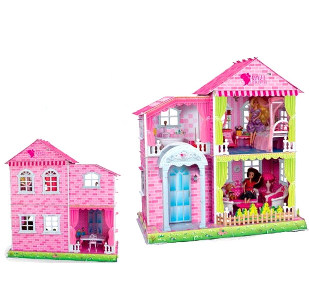 Кукольный дом с куклами для девочек