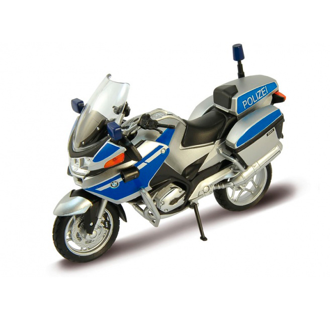 Масштабна модель поліцейського мотоцикла BMW R1200 RT від 'Welly'
